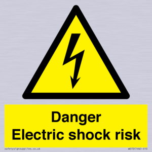 Danger Electric shock risk